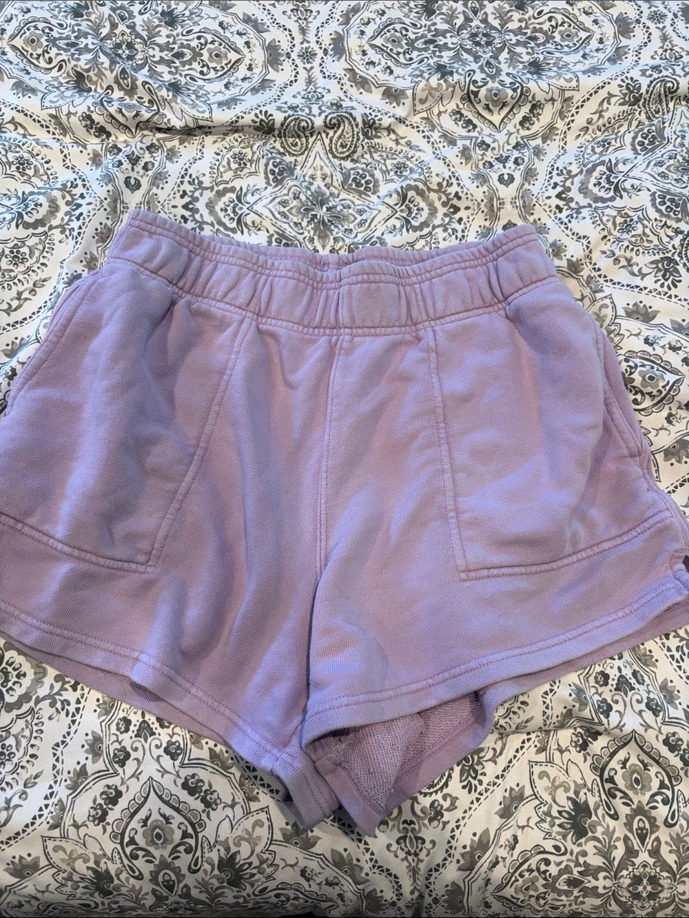 aerie Lavender Pull-On Athletic Lounge Shorts